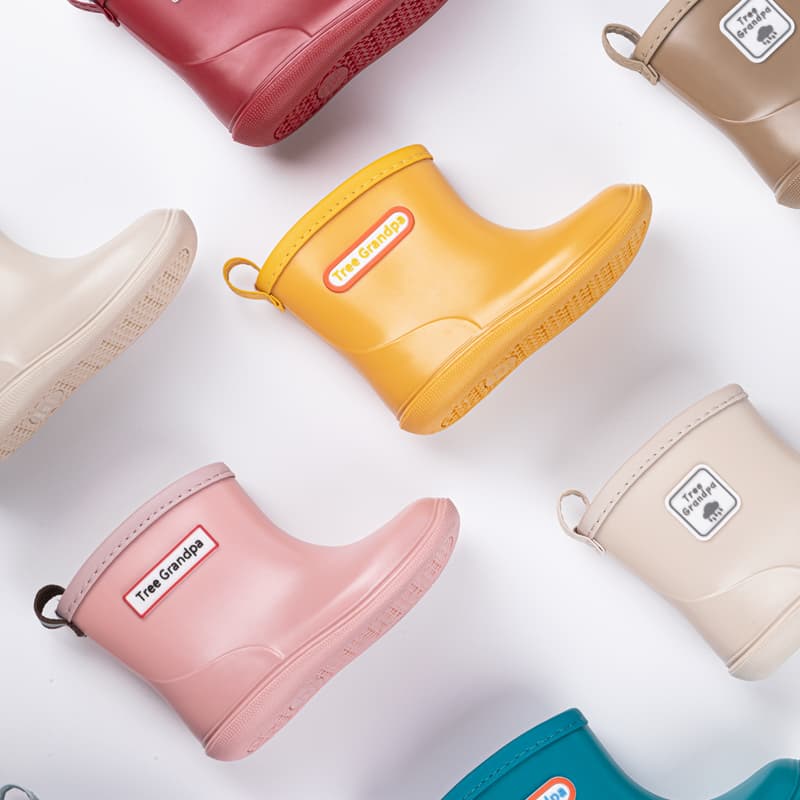 Tree Grandpa toddler rain boots product lineup